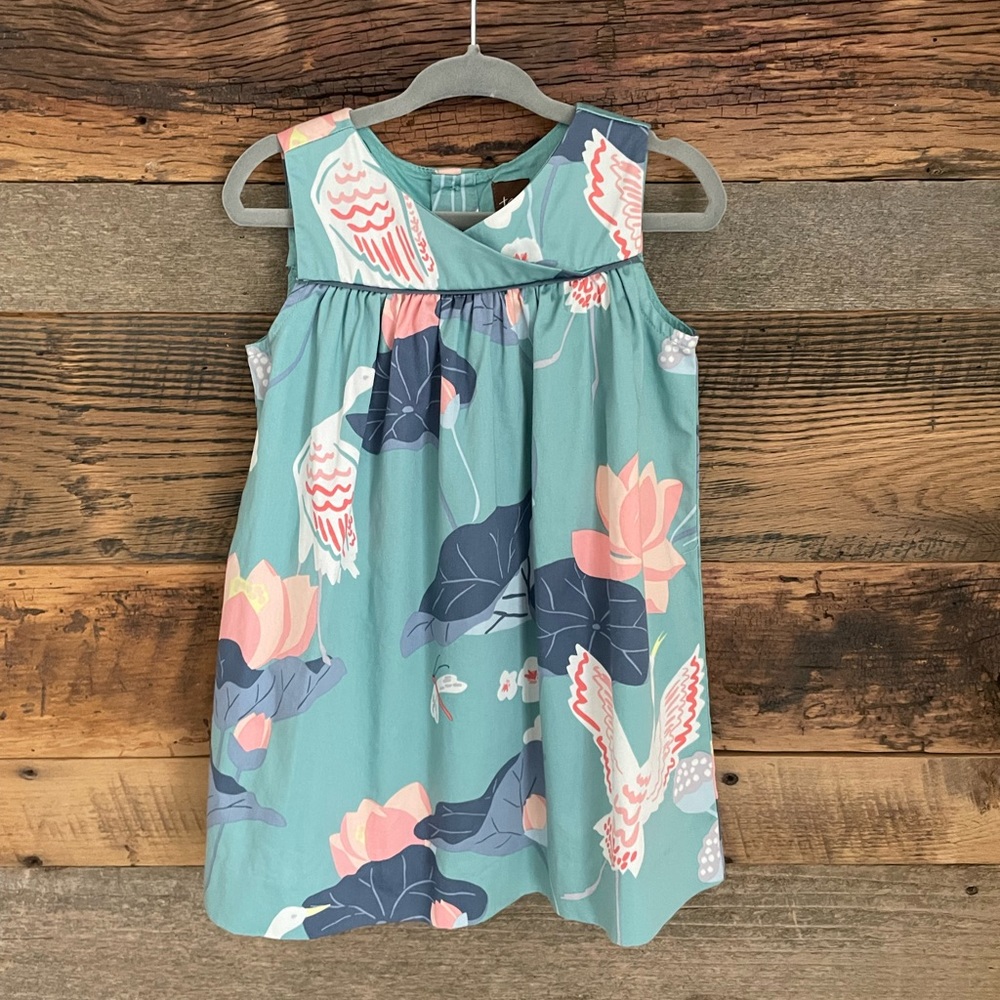 Baby girls Tea Collection printed empire waist dress, size 18-24 months